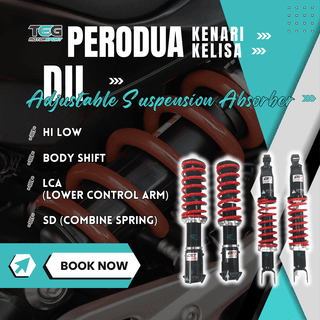 Perodua Kenari / Kelisa DII (Boleh Service) Adjustable Suspension Hi Low Body Shift Adjustable Absorber (SD / LCA)