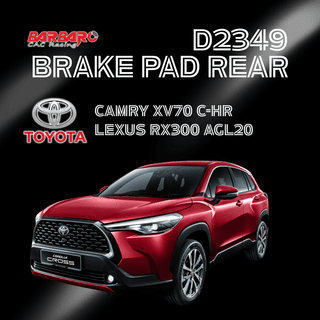 Barbaro D2349 Brake Pad Rear Toyota Camry XV70 C-HR Lexus RX300 AGL20